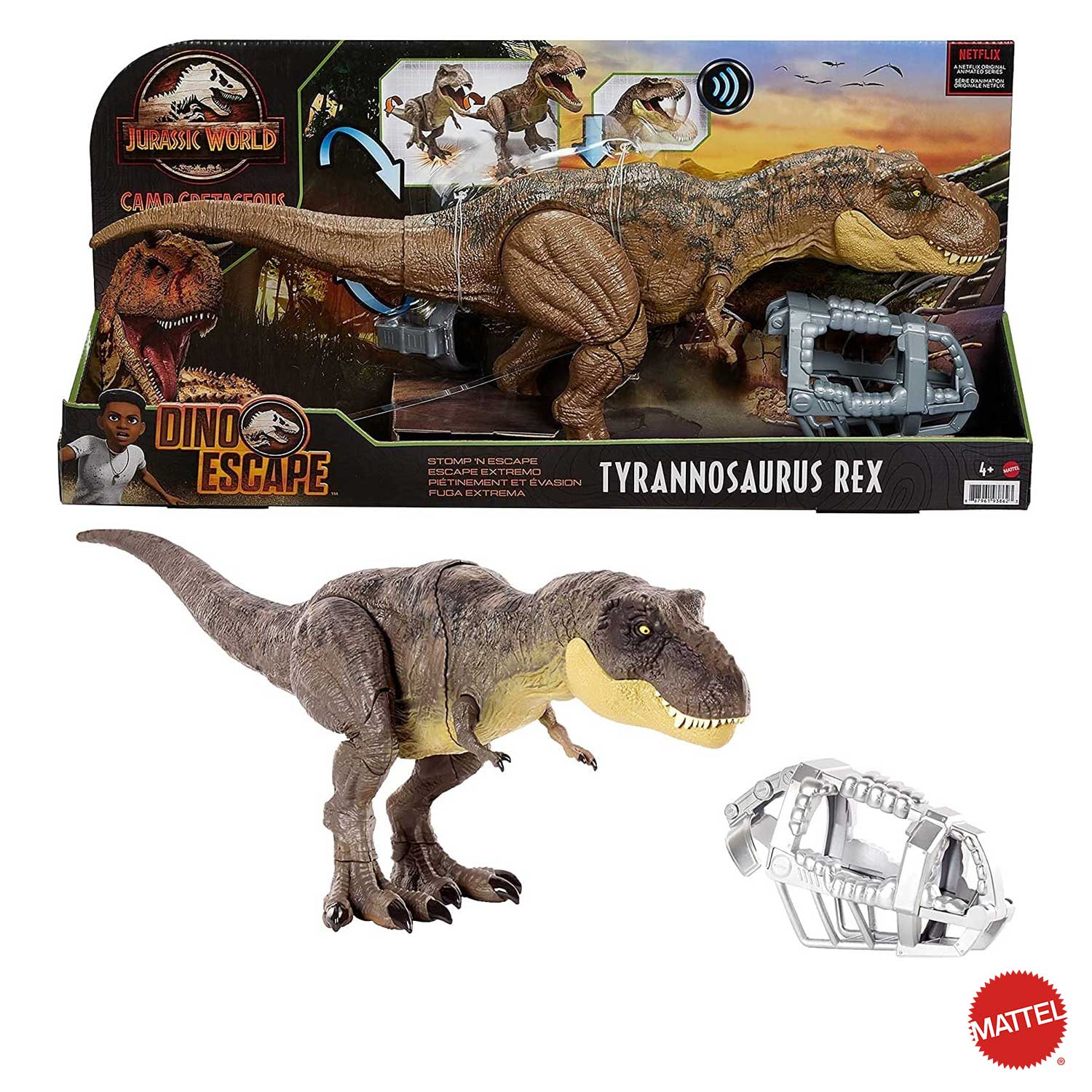 Mattel - Jurassic World T-Rex Passi Letali GWD67