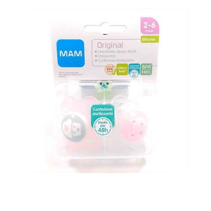 Mam - Original 2 Soothers in Silicone 2-6m