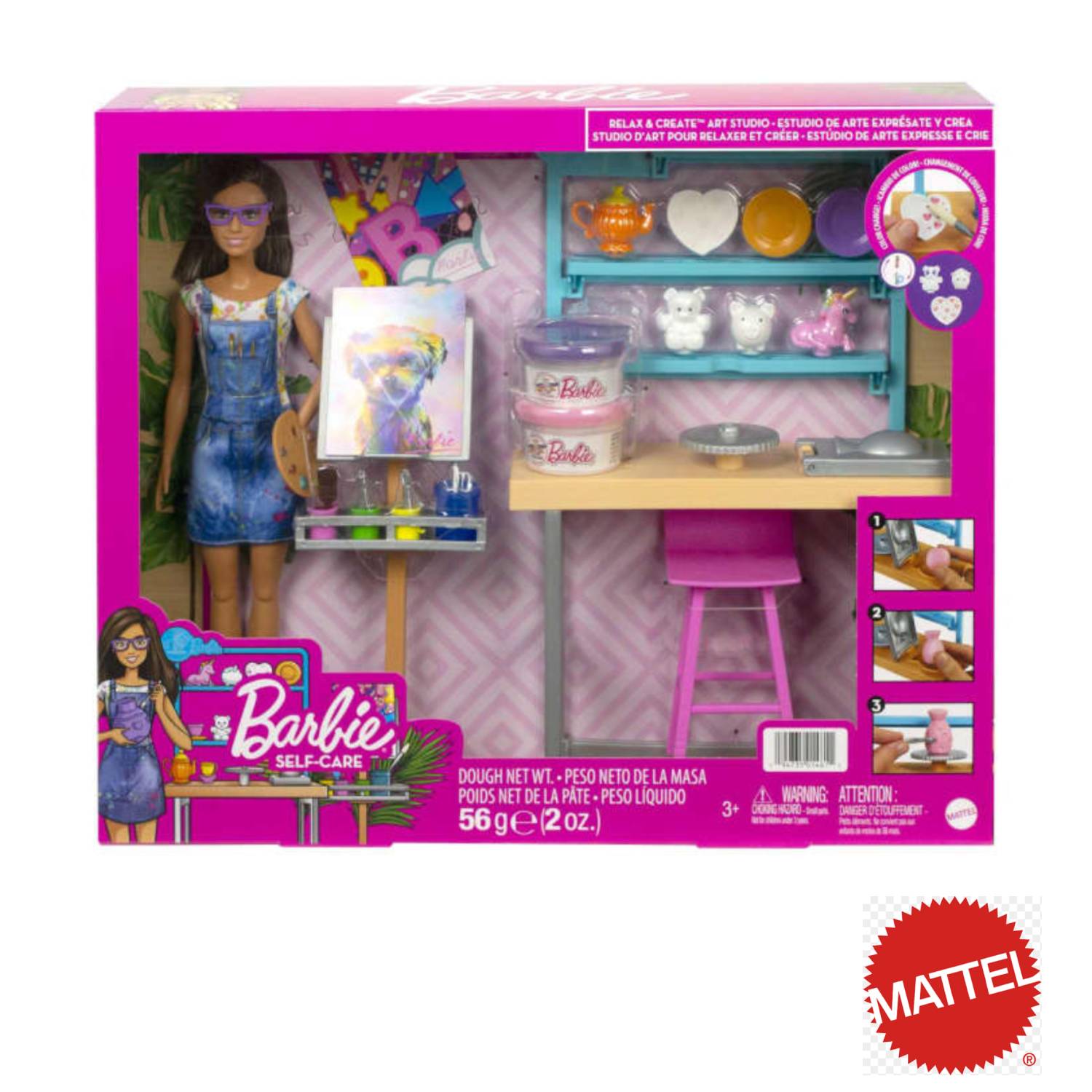Mattel - Barbie® Playset Studio Creativo con bambola HCM85