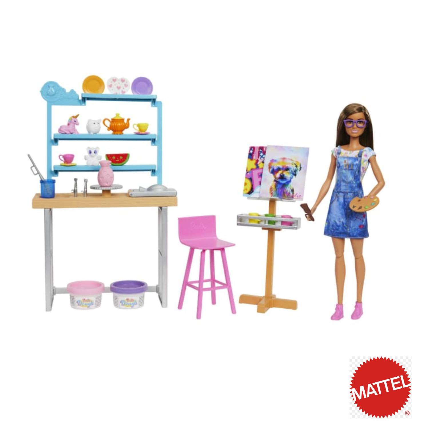 Mattel - Barbie® Playset Studio Creativo con bambola HCM85