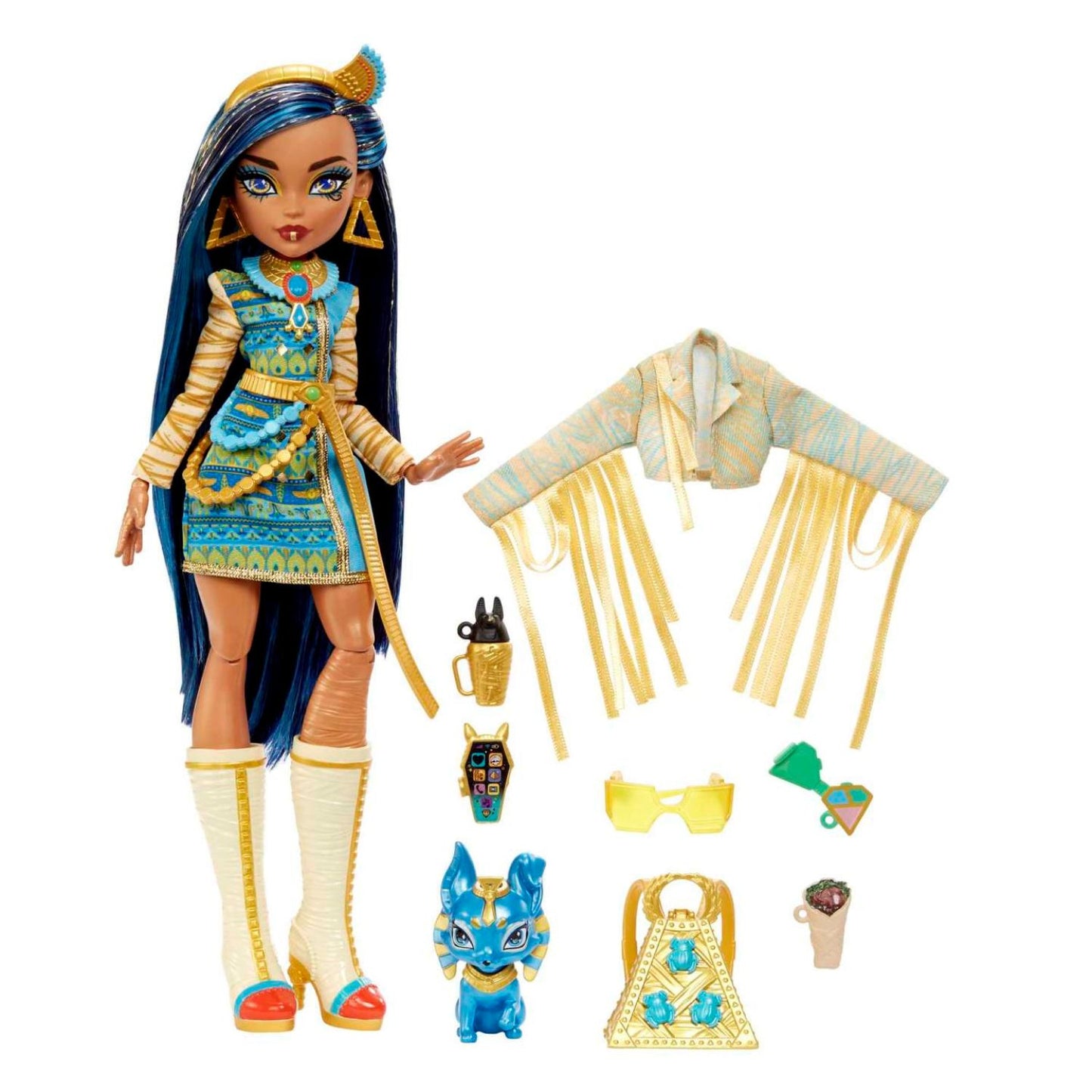 Mattel - Core Doll Bambola Monster High Con Abiti, Cuccioli E Accessori HPD53