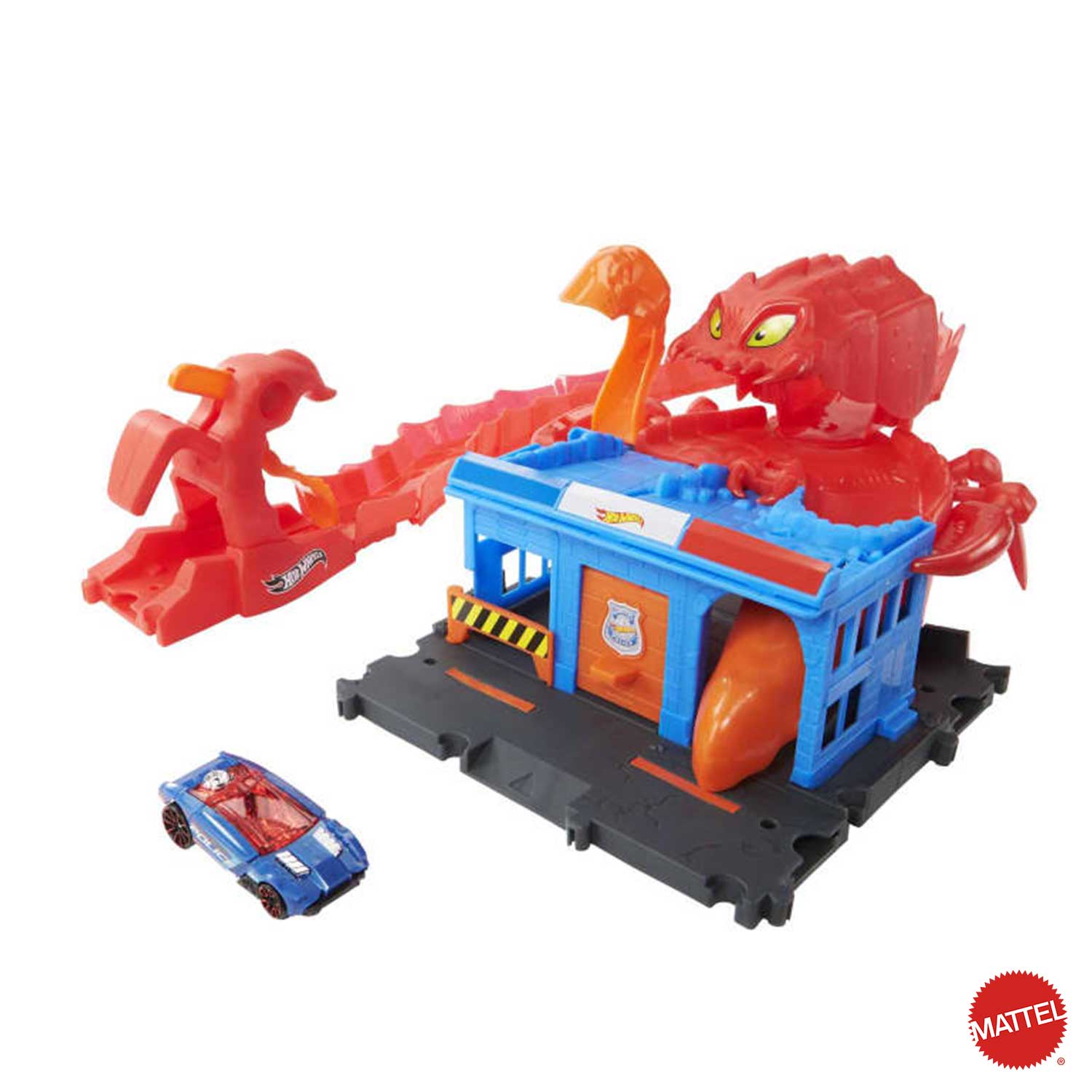 Mattel - Hot Wheels® City Creature Mostruose HDR29 - Attacco dello Scorpione Mobile HDR32