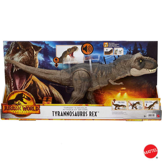 Mattel - Jurassic World Jw3 T-Rex Devasta E Evora HDY55