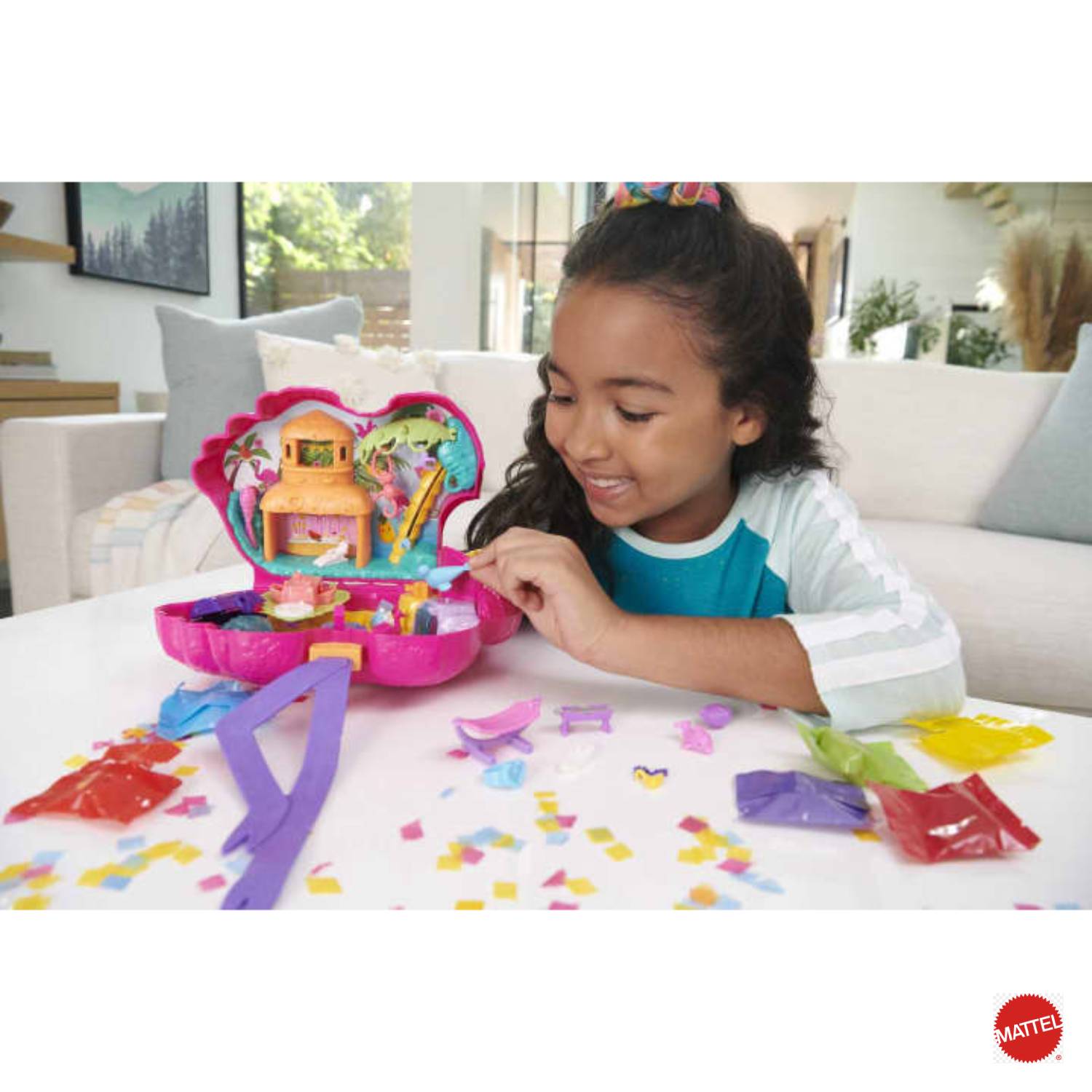 Mattel - Polly Pocket™ Cofanetto Fenicottero Mega Party HGC41