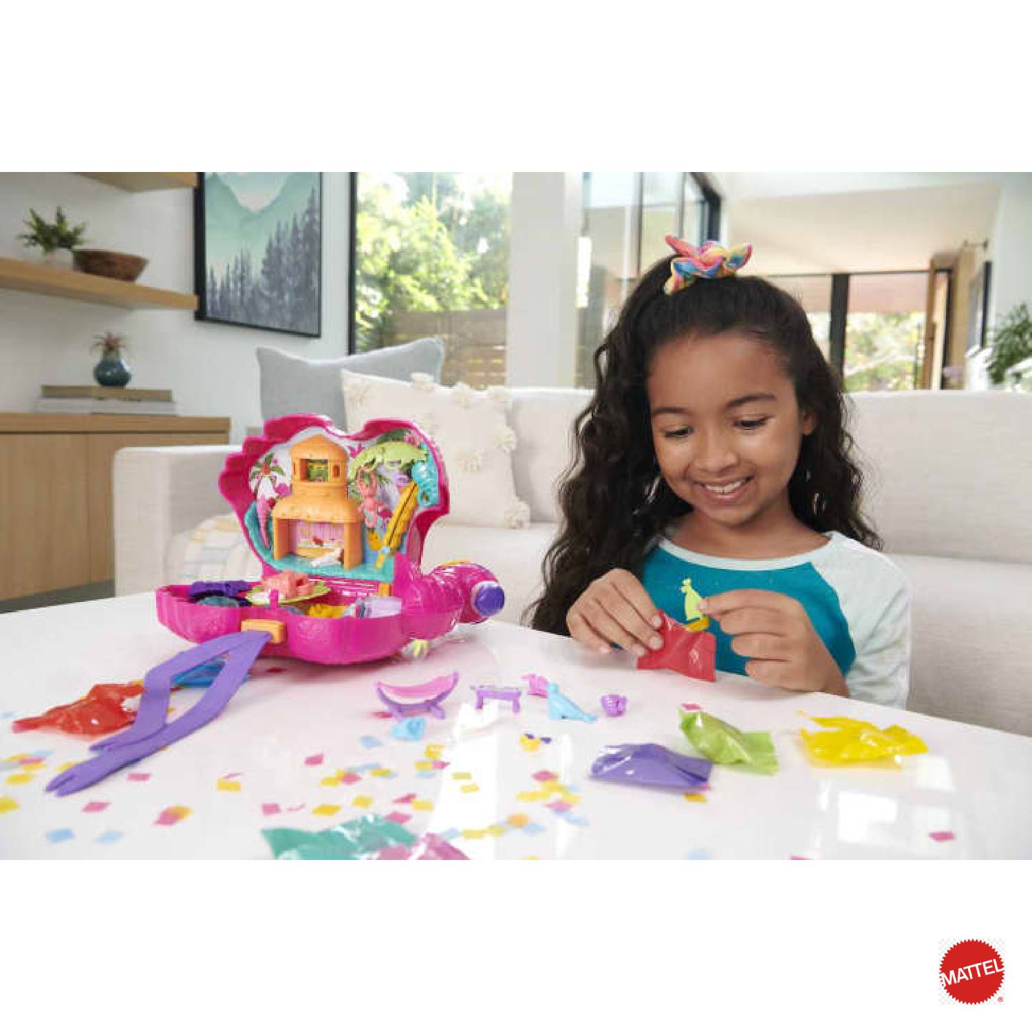 Polly pocket store flamingo set