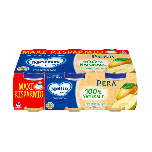 Mellin - Omogeneizzato Pera Confezione 6 pz
