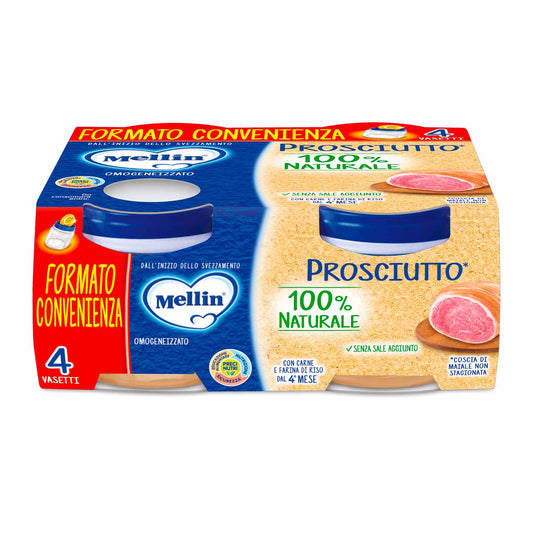 Mellin - Omogeneizzato Prosciutto 4x80gr