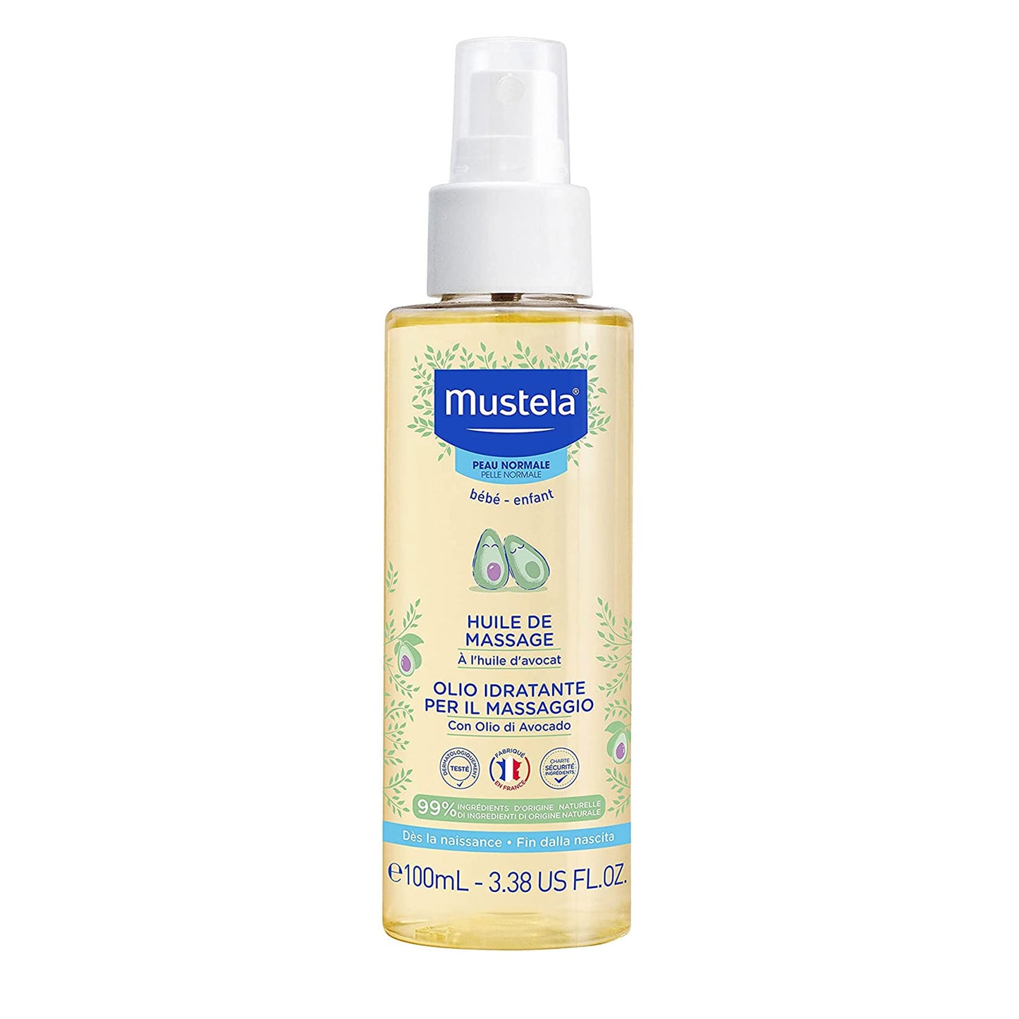 Mustela - Moisturizing massage oil 100ml