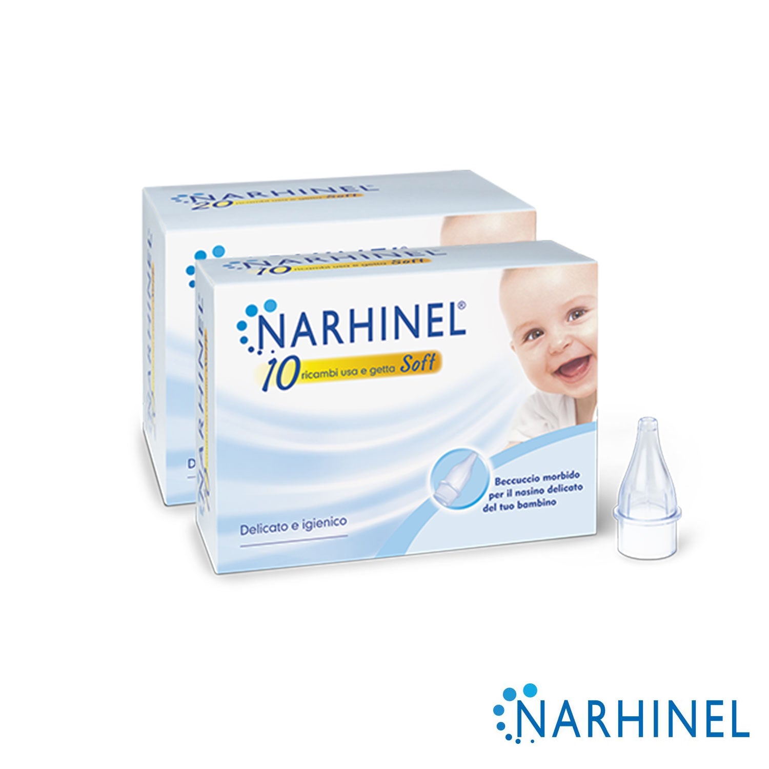 Narhinel - Ricambi usa e getta soft 10+20 Formato Convenienza