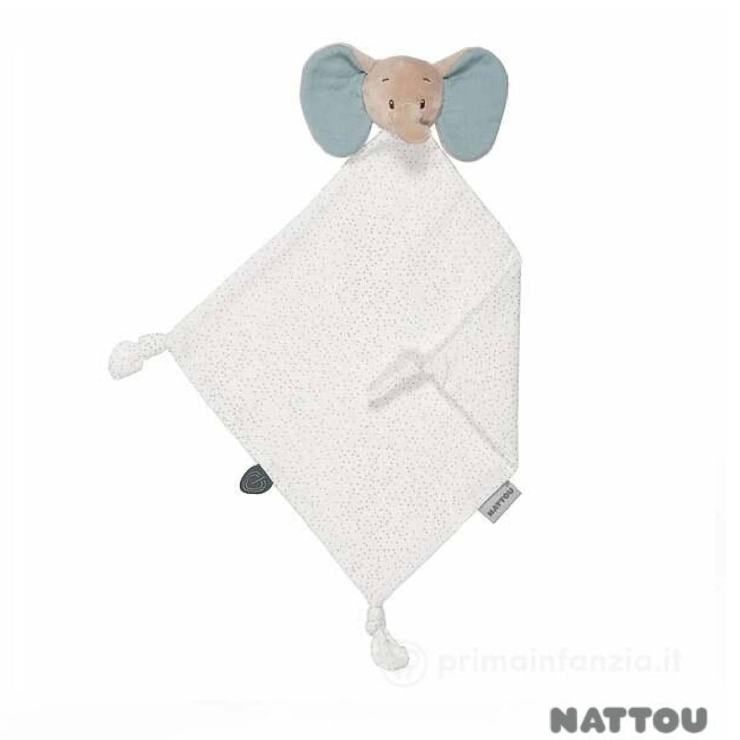 Nattou - Doudou in Cotone Axel l'elefante