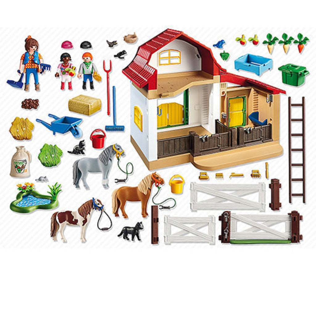 playmobil maneggio dei pony 6927 contenuto