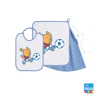 Siggi - Baby Kindergarten Set 3pcs Towel Bag Bib