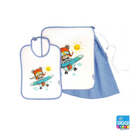 Siggi - Baby Kindergarten Set 3pcs Towel Bag Bib