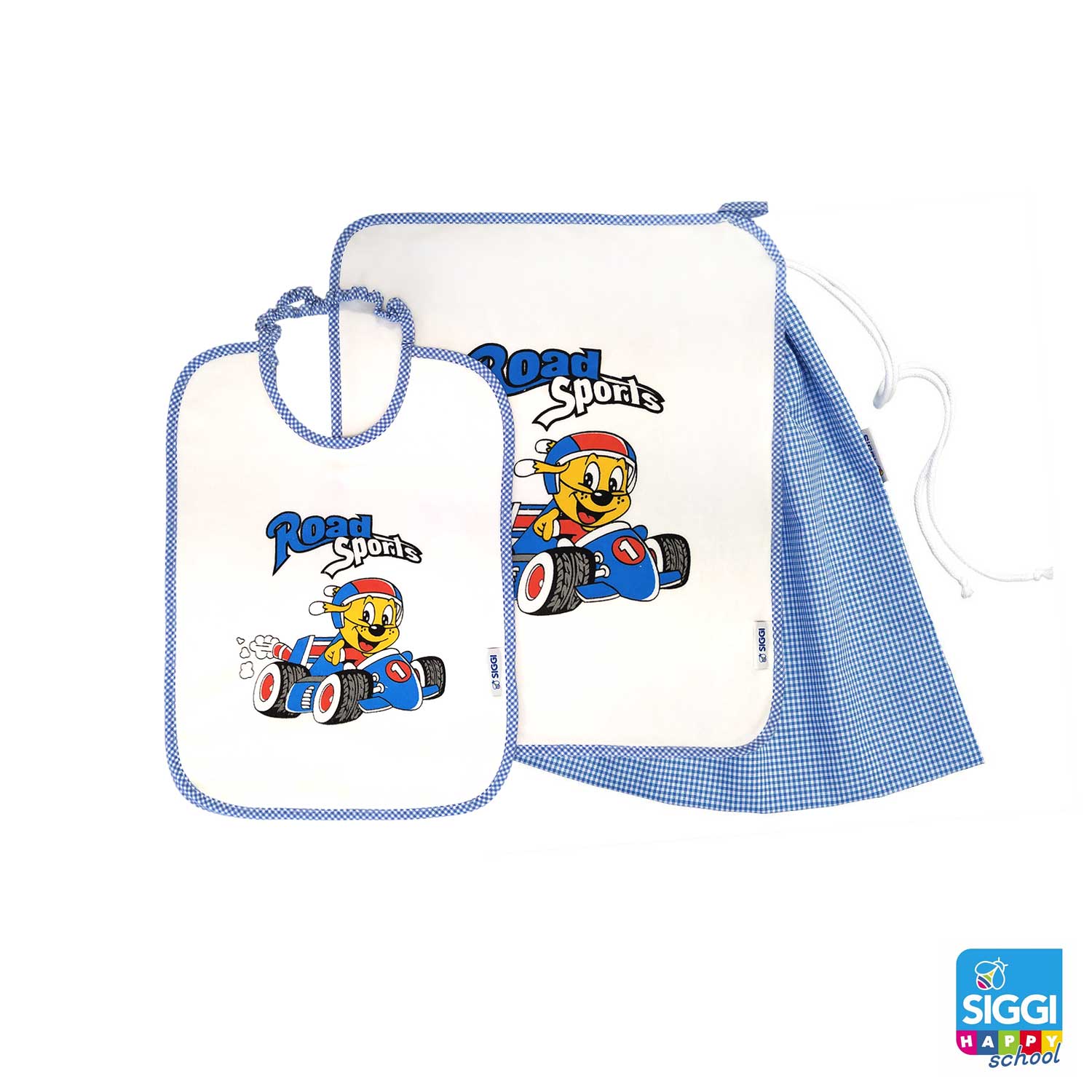 Siggi - Baby Kindergarten Set 3pcs Towel Bag Bib