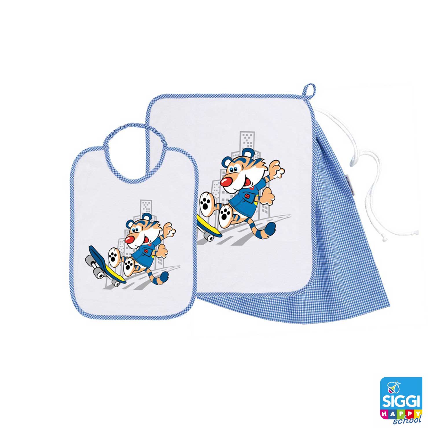 Siggi - Baby Kindergarten Set 3pcs Towel Bag Bib