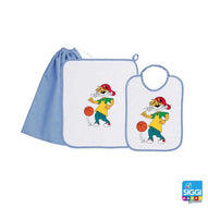Siggi - Baby Kindergarten Set 3pcs Towel Bag Bib