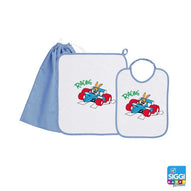 Siggi - Baby Kindergarten Set 3pcs Towel Bag Bib