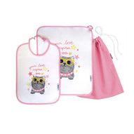 Siggi - Baby Kindergarten Set 3pcs Towel Bag Bib