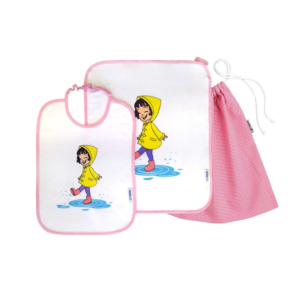 Siggi - Baby Kindergarten Set 3pcs Towel Bag Bib