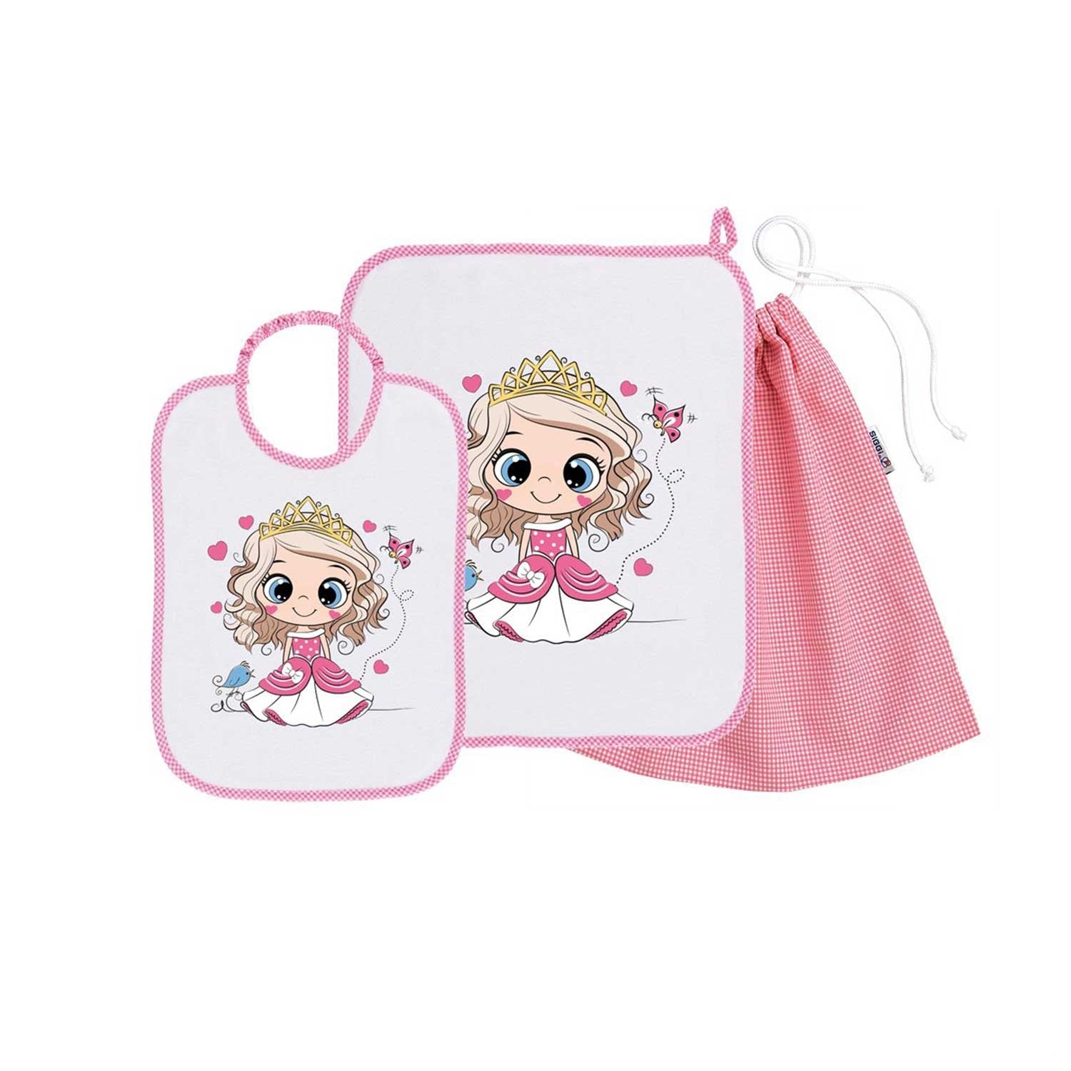 Siggi - Baby Kindergarten Set 3pcs Towel Bag Bib