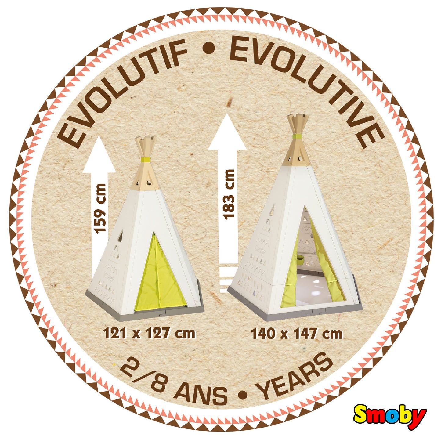 Smoby - Tenda gioco Teepee