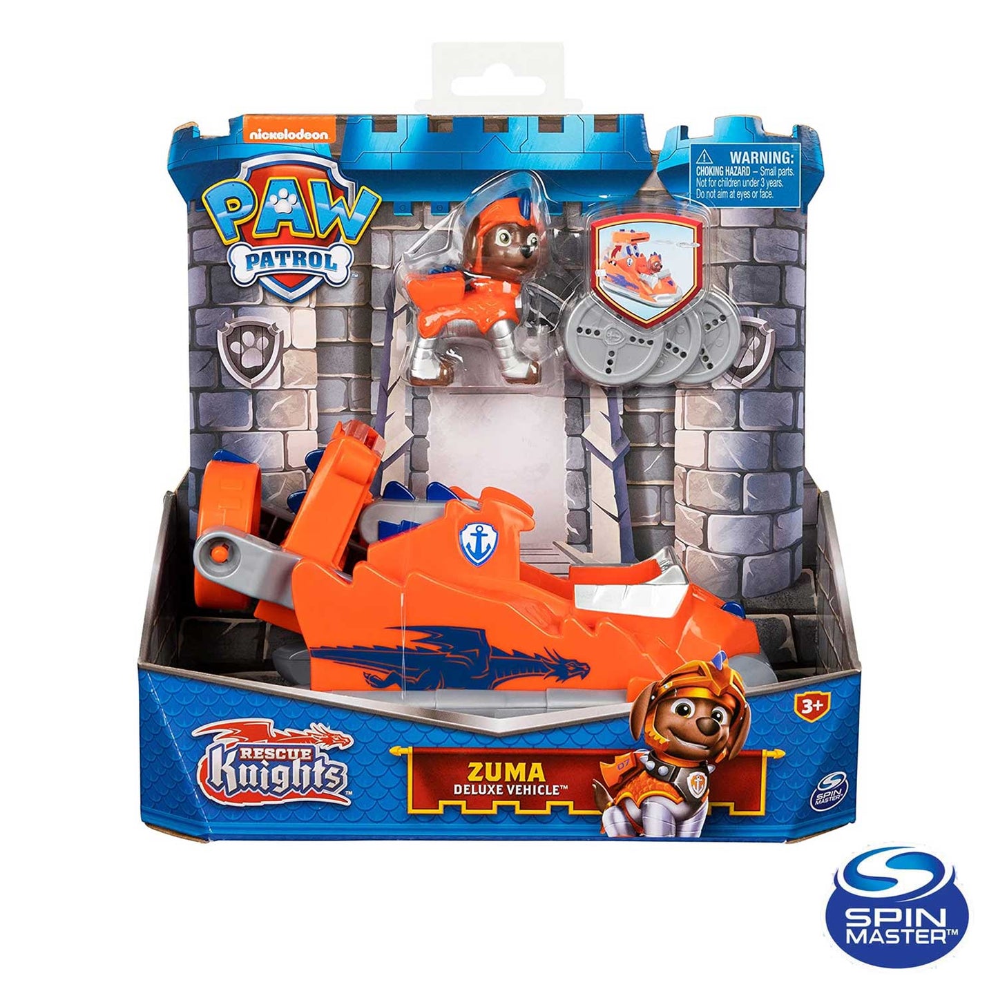 Spin Master - Paw Patrol Veicolo tematizzato di Salvataggio Knights di Zuma