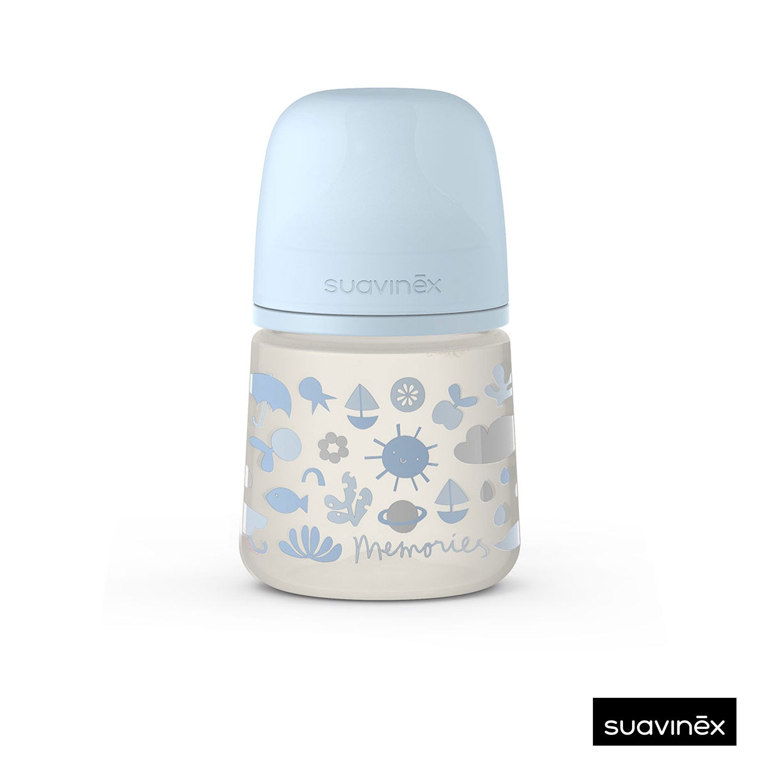 Suavinex - Biberon 150ml flusso lento 0m+ Memories