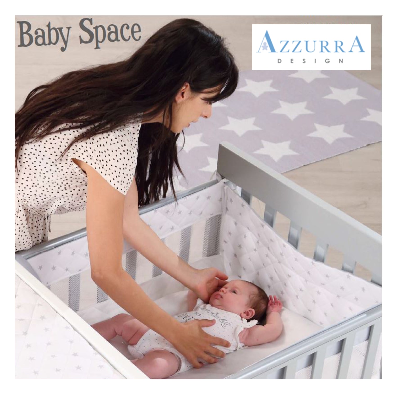 Azzurra Design - Lettino Homi + Sistema Baby Space + Culla