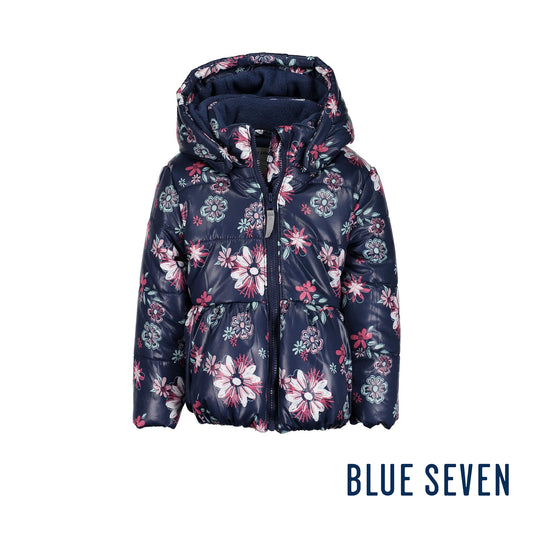 Blue Seven - Giubbotto con Cappuccio Blu Baby Bambina