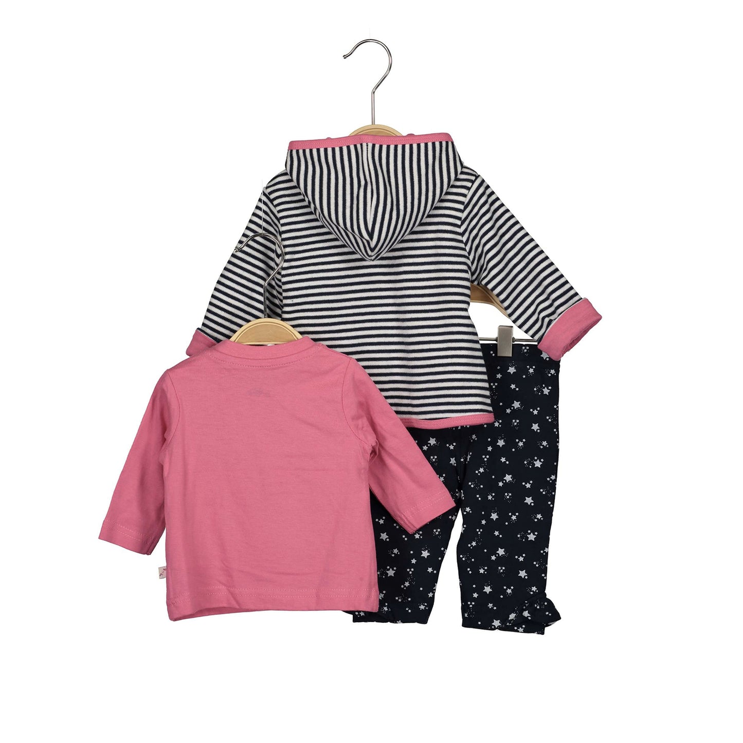 Blue Seven - Blue and Pink 3-Piece Baby Girl Set