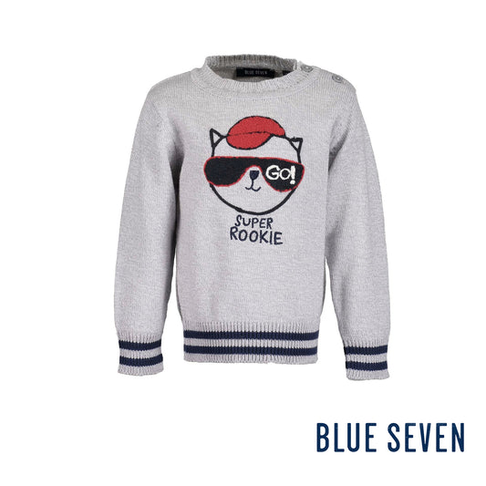 Blue Seven - Pullover Grigio Baby Bambino