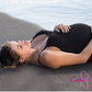 Cache Coeur - Black Maternity Swimsuit Model Star