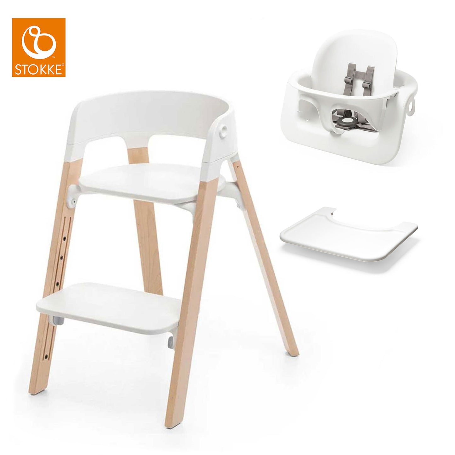 STOKKE® - OFFER STEPS™ Chair with Baby Set - Tray