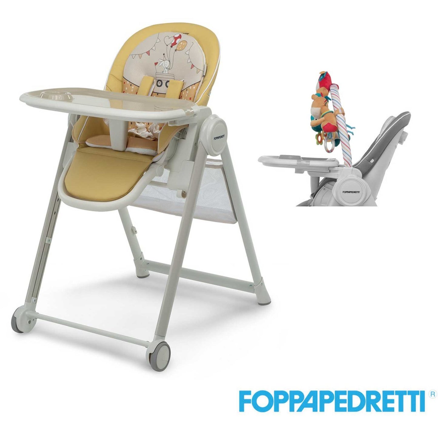 Foppapedretti - Misterchef high chair with toy bar