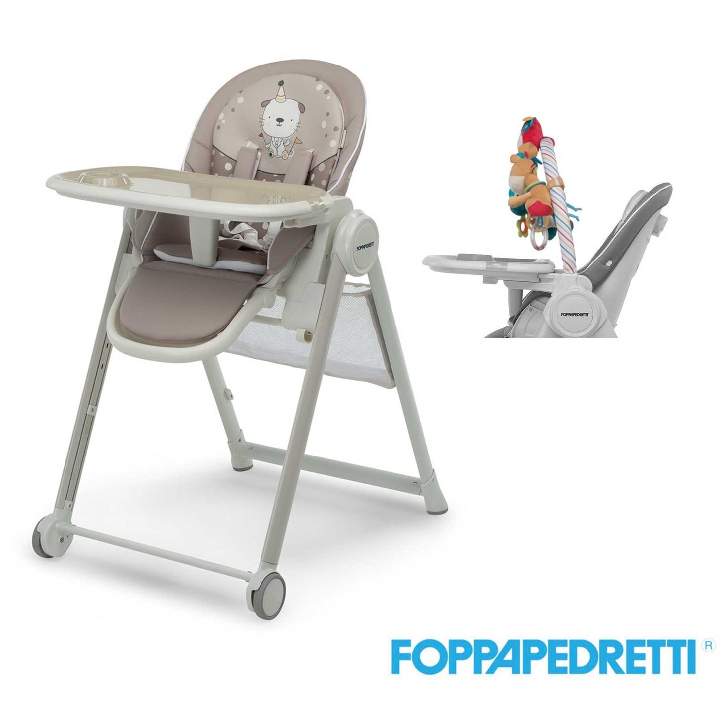 Foppapedretti - Misterchef high chair with toy bar