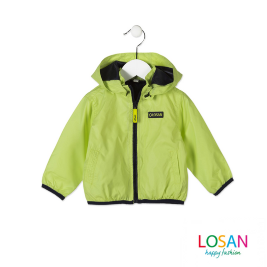 Losan - Junior Boy Detachable Hooded Jacket Fluo Green