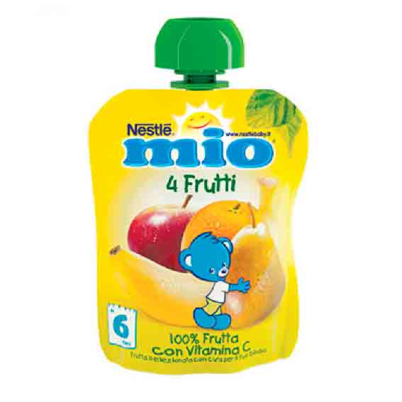 Nestlè - Mio Pouch 4 Fruits 90gr