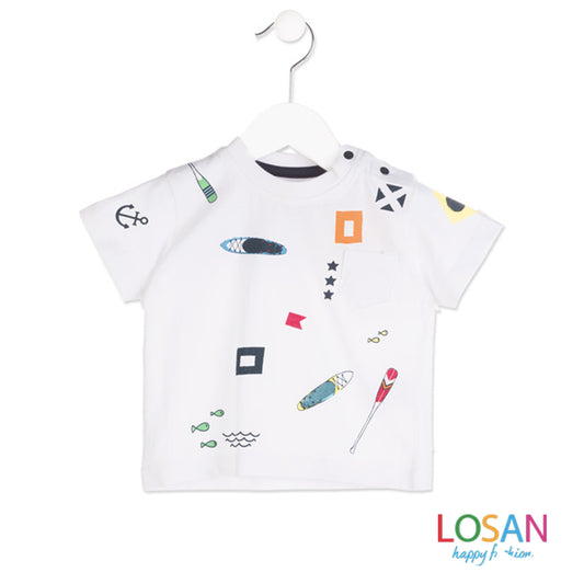 Losan - T-Shirt Dettagli Marinari Baby Bimbo